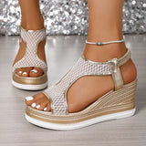 Nadia | Elegant Slip-On Wedge Sandals