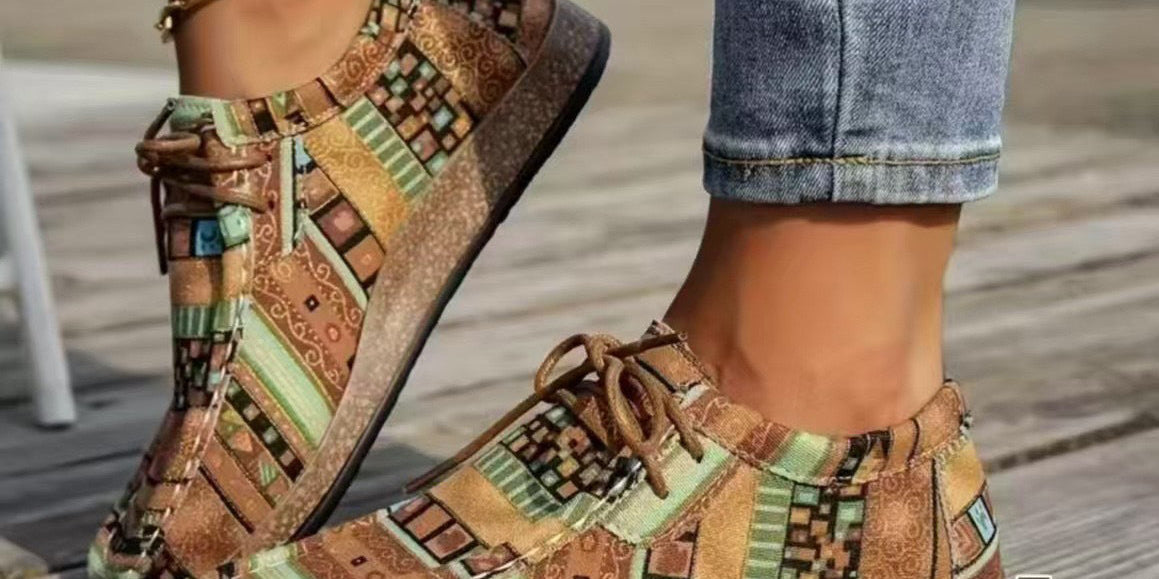 Patience | Colourful Retro Women's Shoes