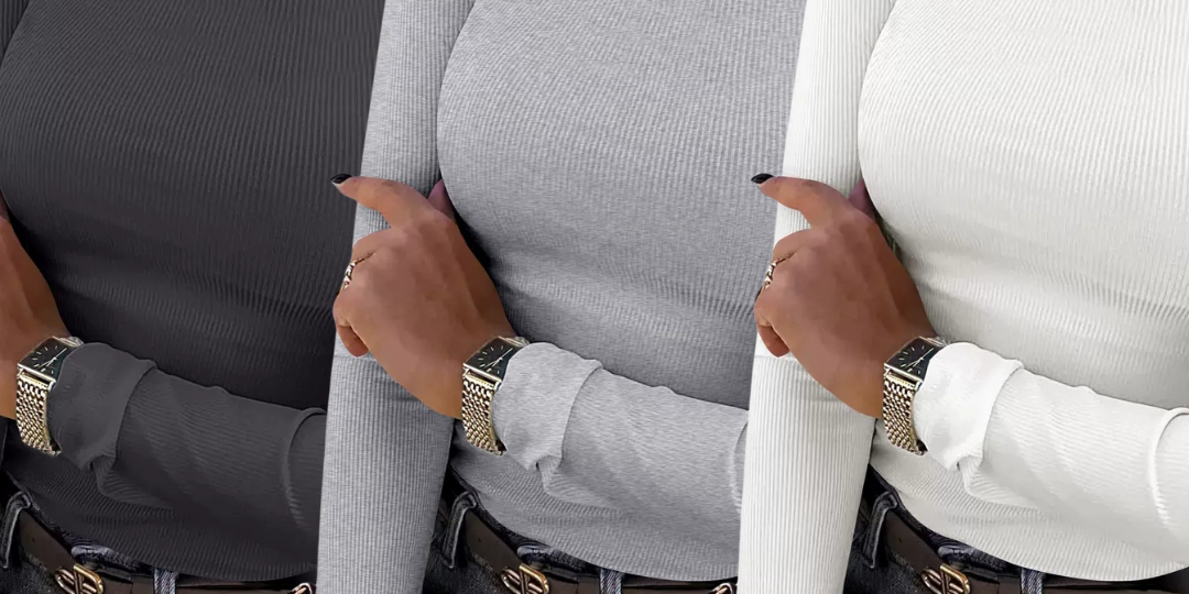 KARIN™ - Basic Comfortable Ribbed Crewneck Shirt