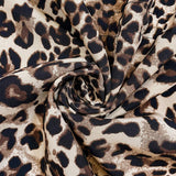 Reversible Hooded Coat with Leopard Print
