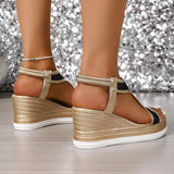 Nadia | Elegant Slip-On Wedge Sandals