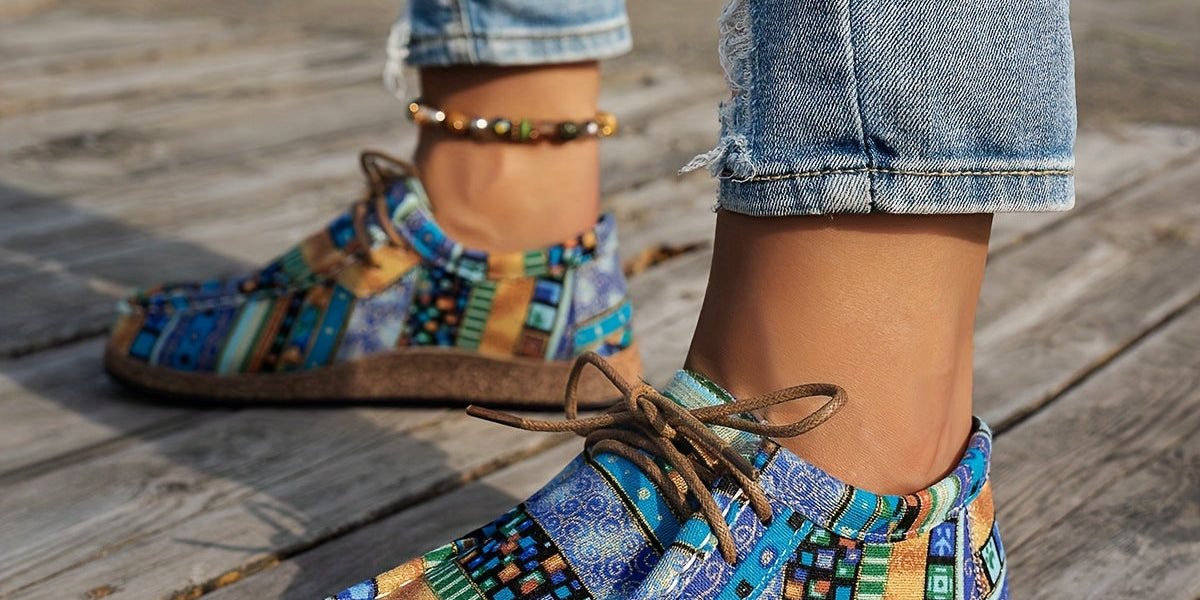 Patience | Colourful Retro Women's Shoes