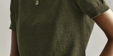 Tally - Casual Short Sleeve Crew Neck Top