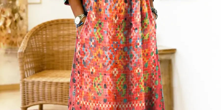Gracie | Printed Midi Dress