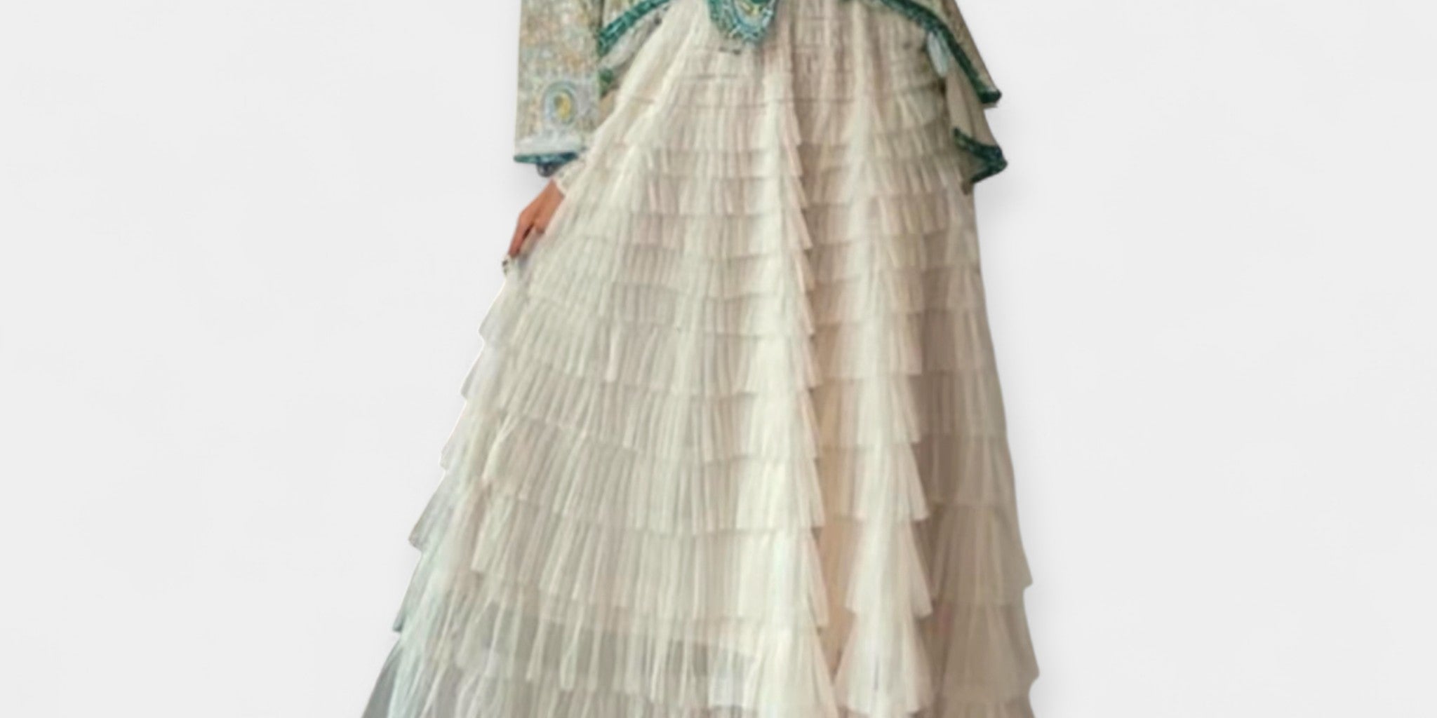 Elegant Tulle Detail Skirt