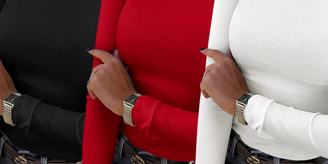 KARIN™ - Basic Comfortable Ribbed Crewneck Shirt