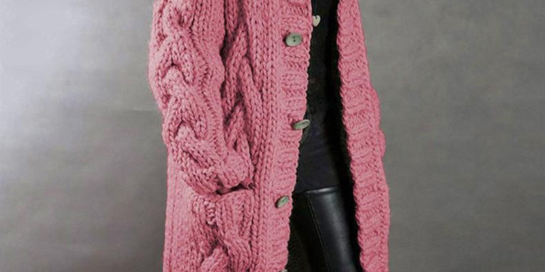 Karin - Elegant Cosy Coat With Tummy Coverage