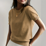 Viane - Casual Short Sleeve Crew Neck Top