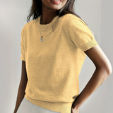 Viane - Casual Short Sleeve Crew Neck Top