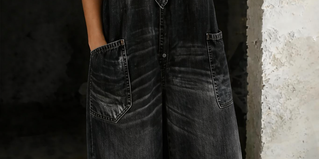Mamma Mia Short Sleeve Denim Jumpsuit