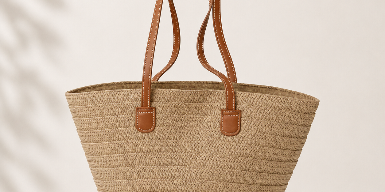 The Estelle™ | Classic Handwoven Market Tote