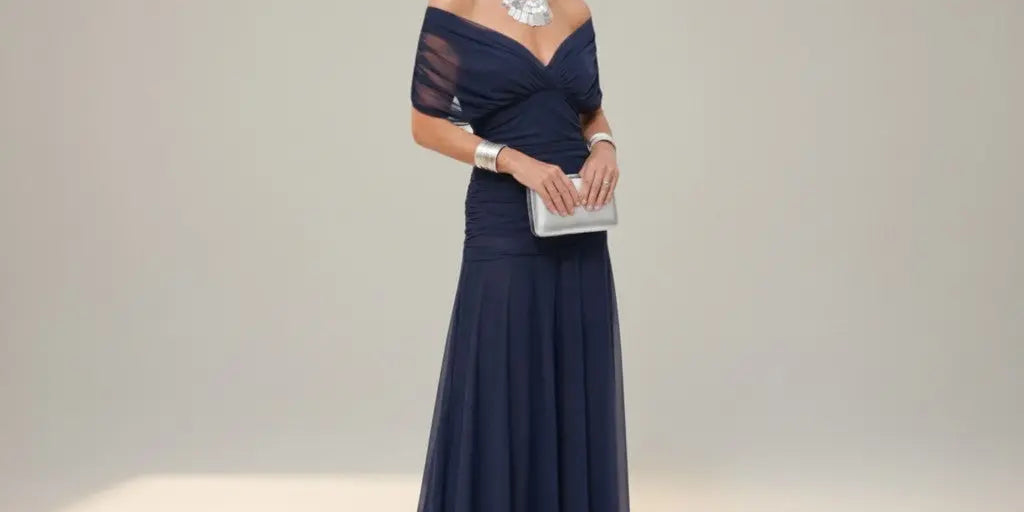 Velora - Long Floral Dress with V-Neck