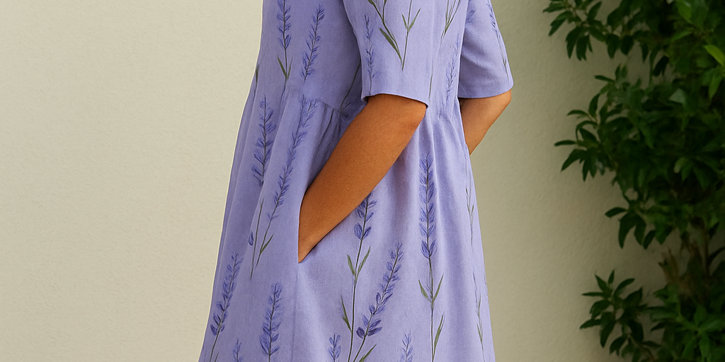 Elize - Relaxed Midi Dress - Effortless Elegance, Everyday Comfort