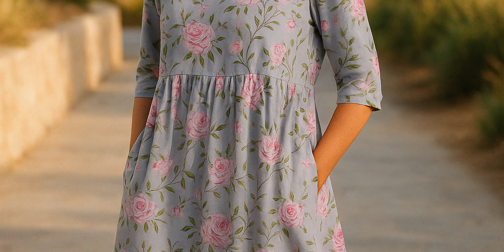 Elize - Relaxed Midi Dress - Effortless Elegance, Everyday Comfort