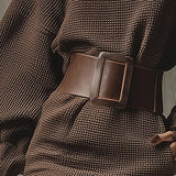 Bianca | Short Knitted Dress with Fitted Belt