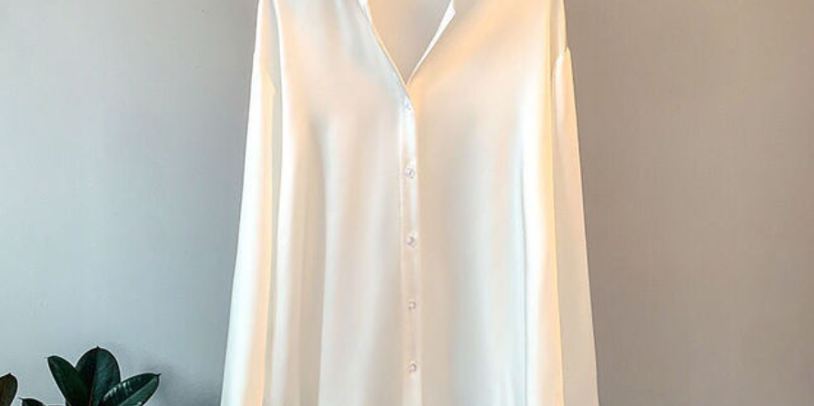 FLORENCE™ | Silky Long-Sleeve Blouse