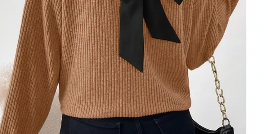 TAYLOR™ - Women's Casual Loose Fit T-Shirt Back Bow Design