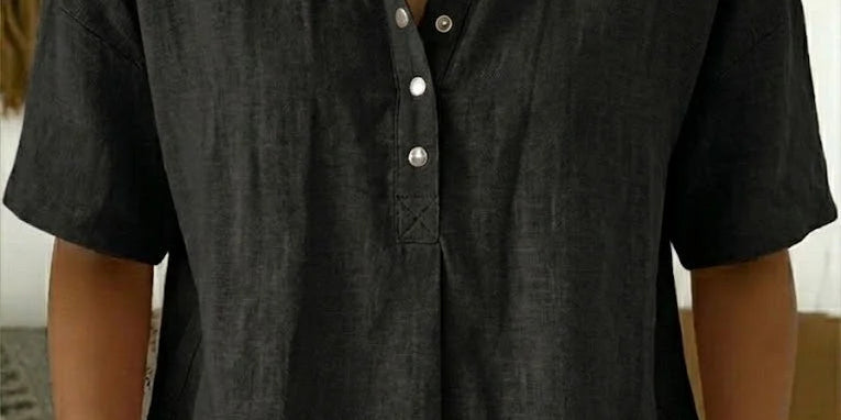 Arabella - Relaxed Fit Button Blouse