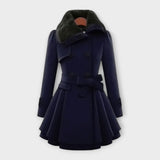 Emma – Elegant Coat with Faux Fur Collar