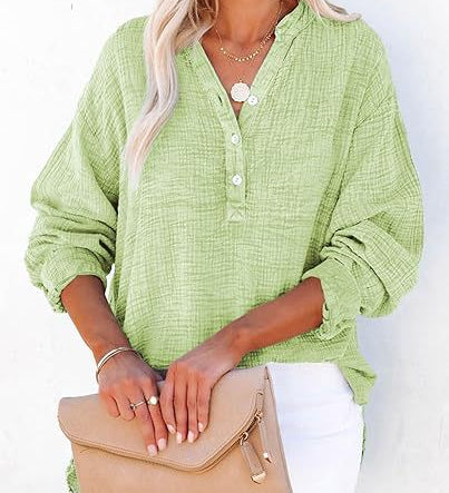 AYLA™ – Casual V-Neck Blouse