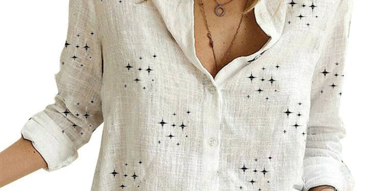 SANDRA™ – Classic Printed Blouse