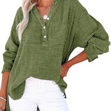 AYLA™ – Casual V-Neck Blouse
