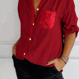 DANICA™ -  Sequin Detailed Blouse