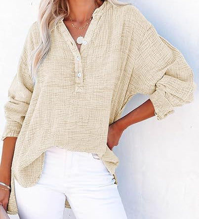 AYLA™ – Casual V-Neck Blouse