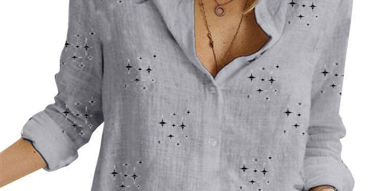 SANDRA™ – Classic Printed Blouse
