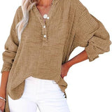 AYLA™ – Casual V-Neck Blouse