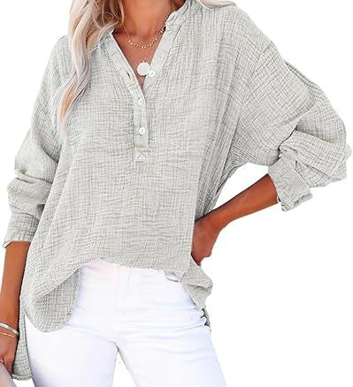 AYLA™ – Casual V-Neck Blouse