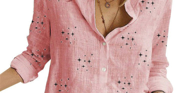SANDRA™ – Classic Printed Blouse