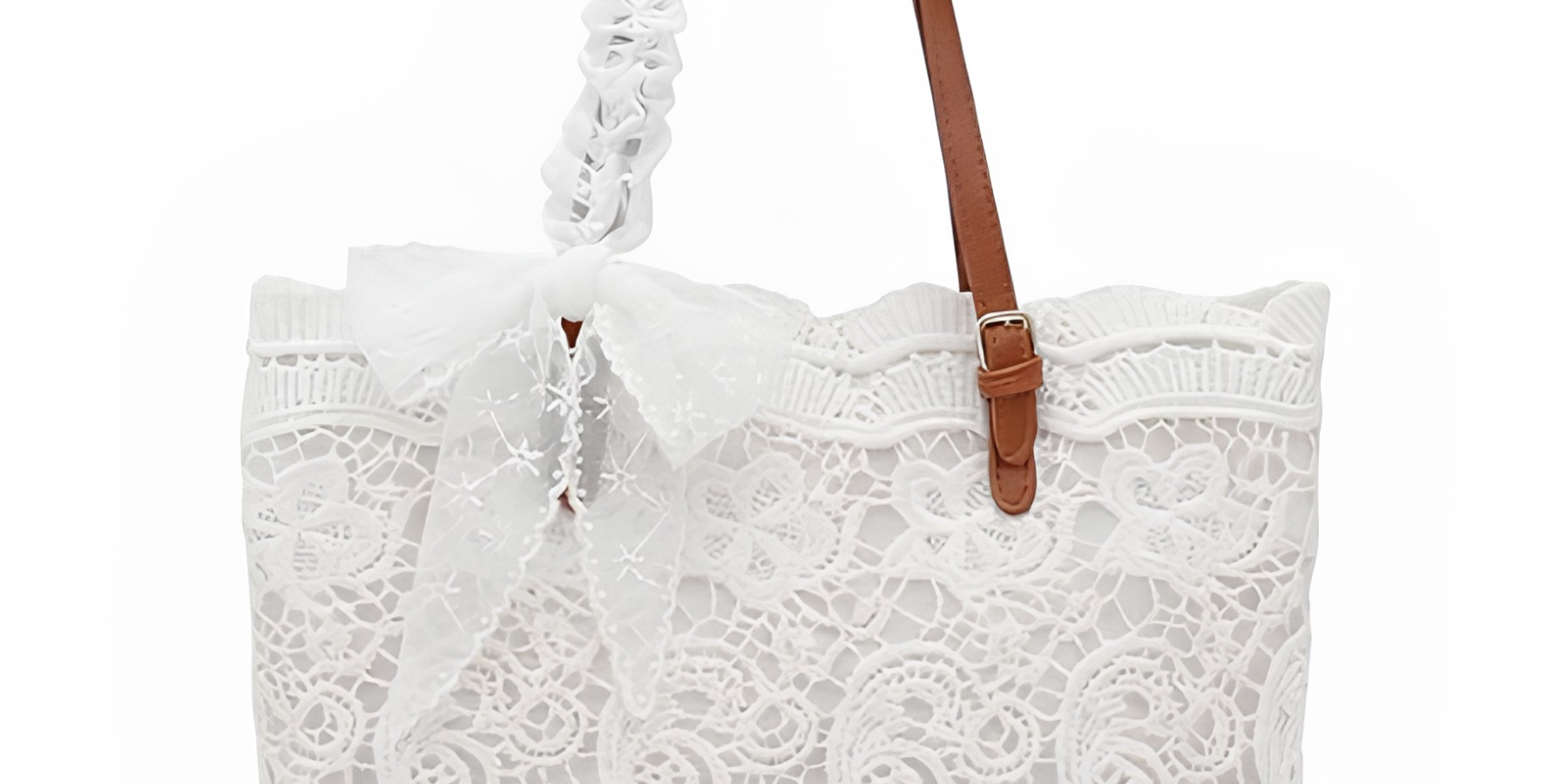 Peicees | Lace Ribbon Shoulder Bag