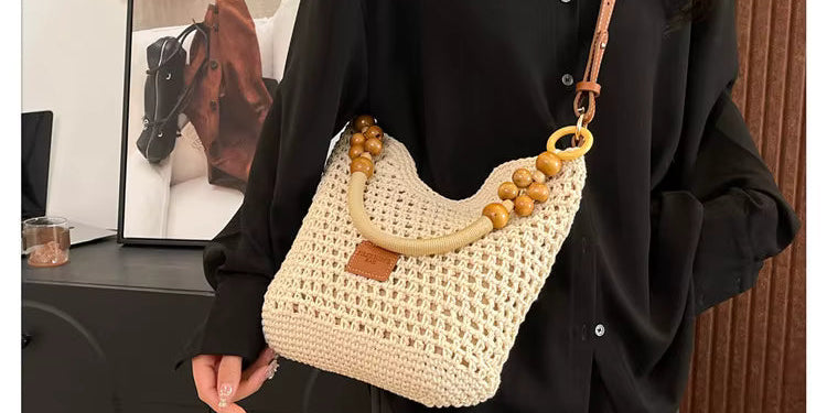 Petra™ | The Wooden Bead Shoulder Bag
