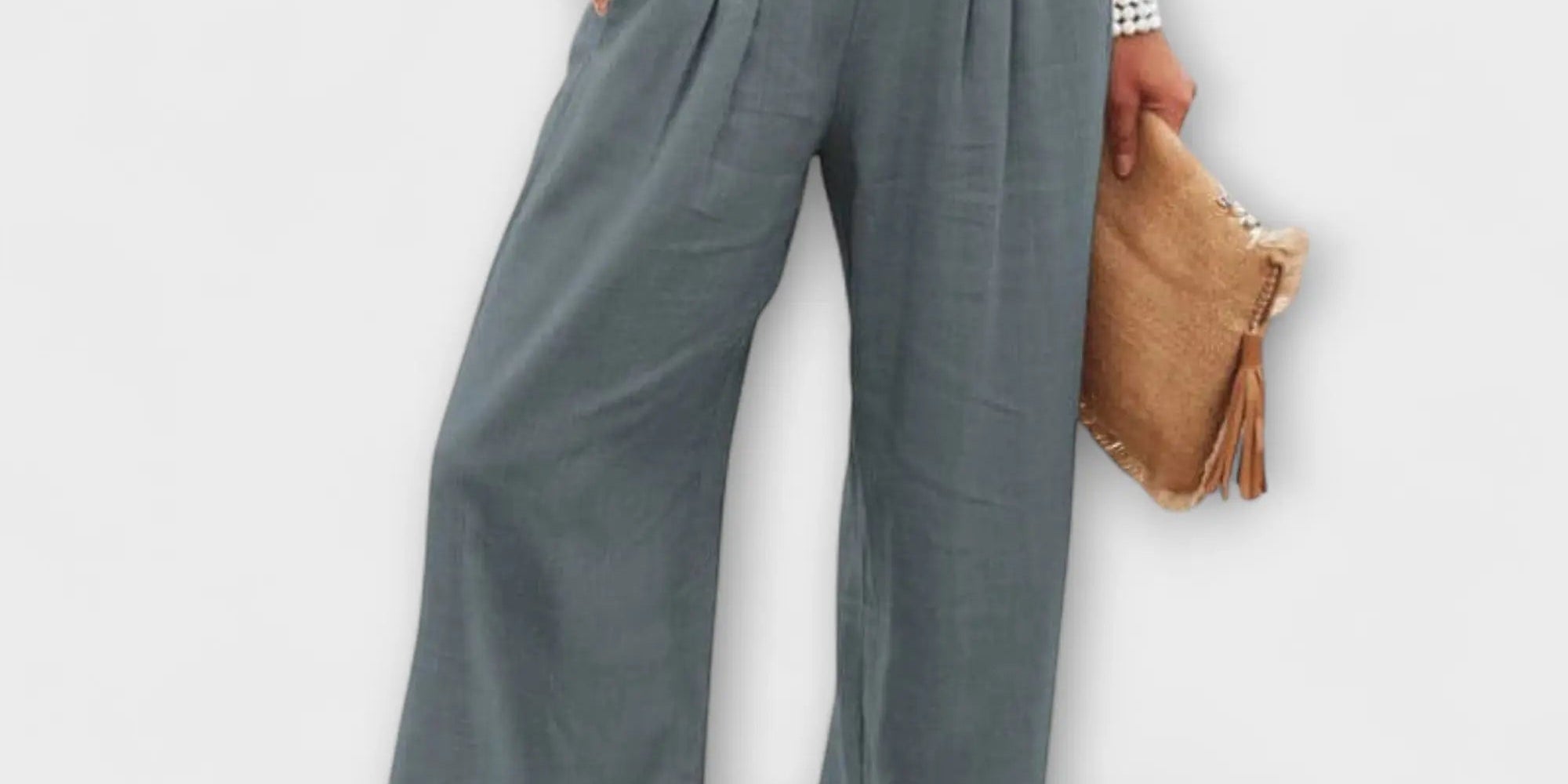 Thearya - Loose Casual Linen Trousers