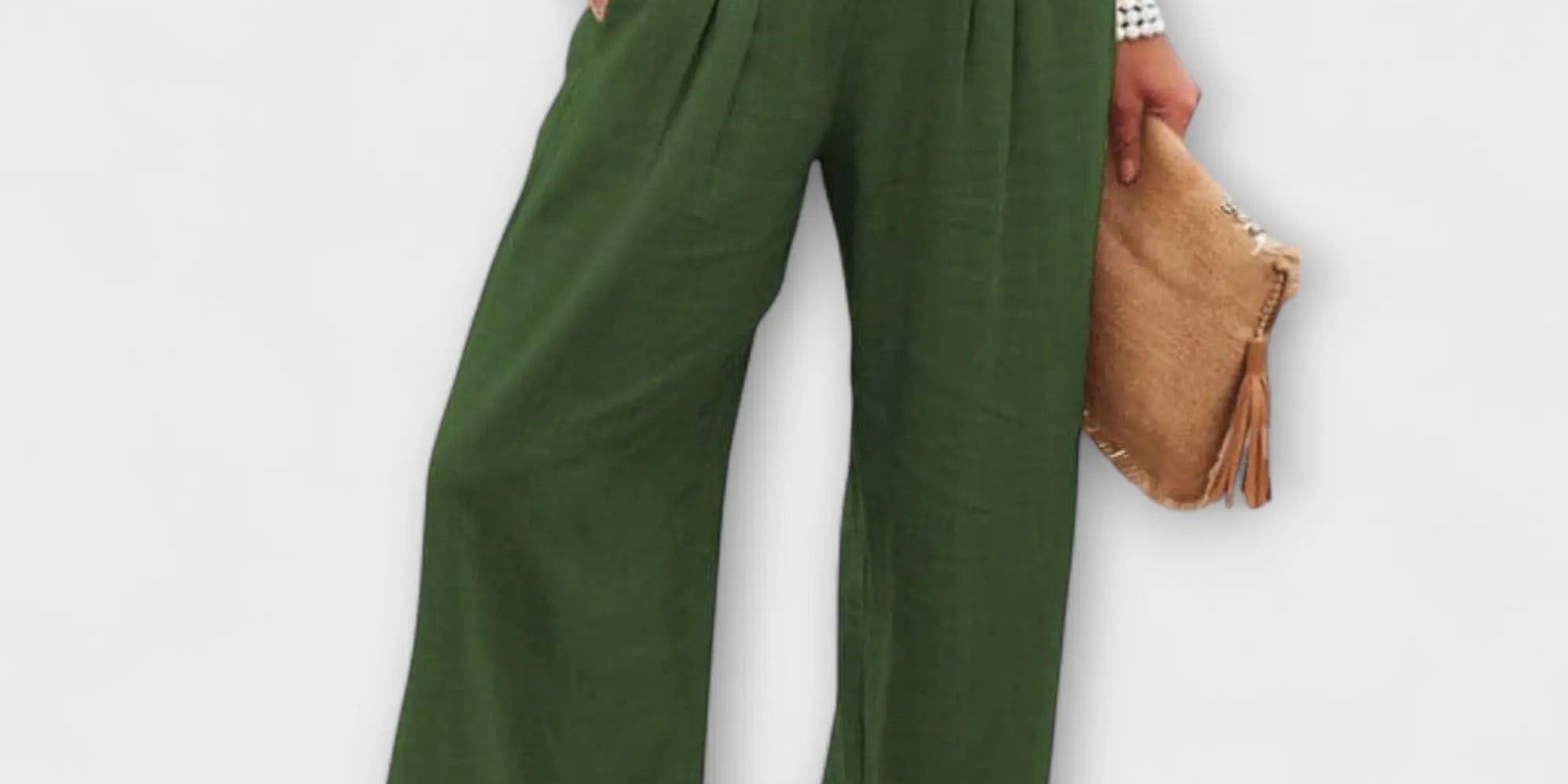 Thearya - Loose Casual Linen Trousers