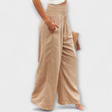 Thearya - Loose Casual Linen Trousers