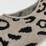 Lela | Sweater with Leopard Print