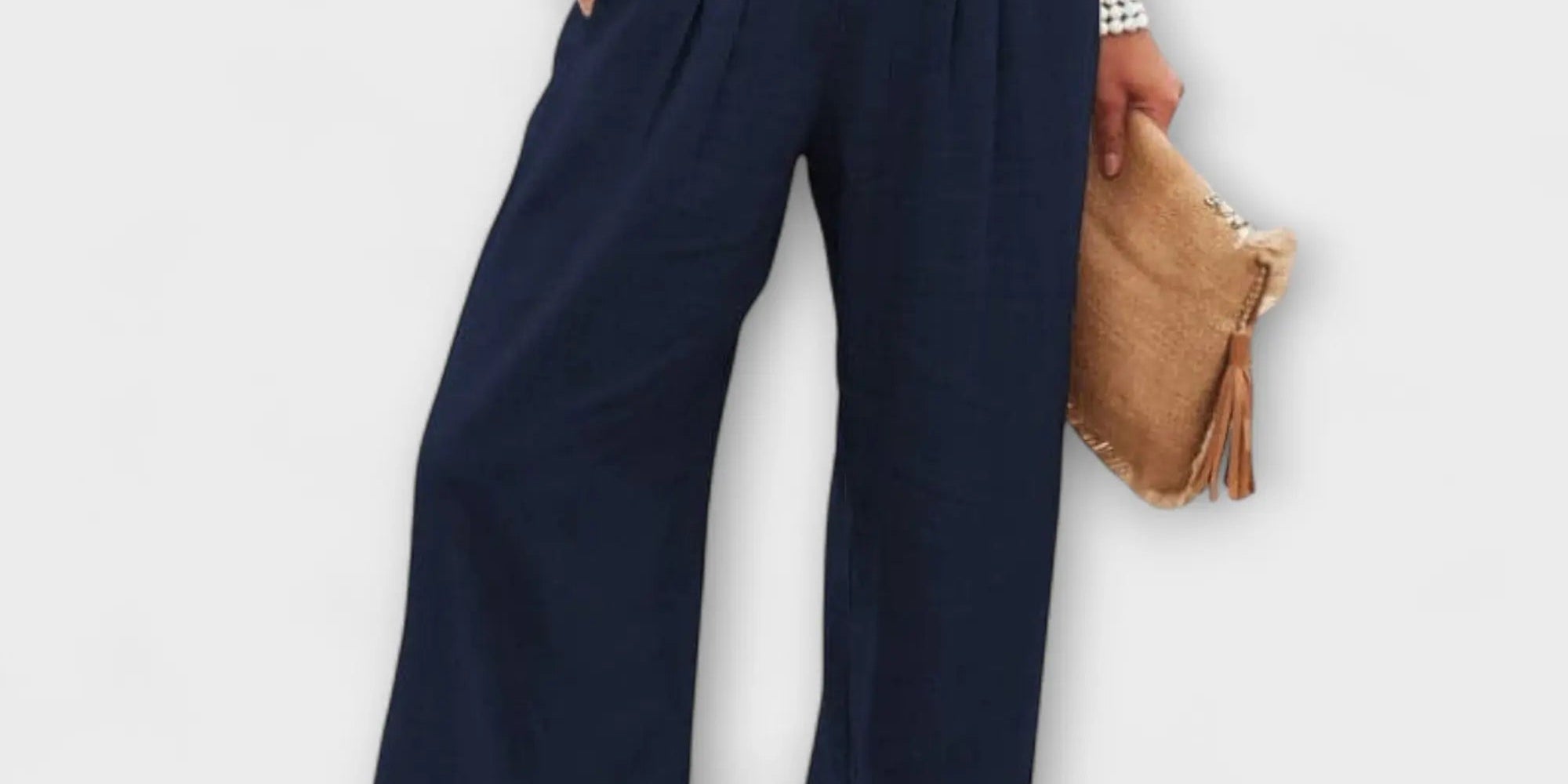 Thearya - Loose Casual Linen Trousers
