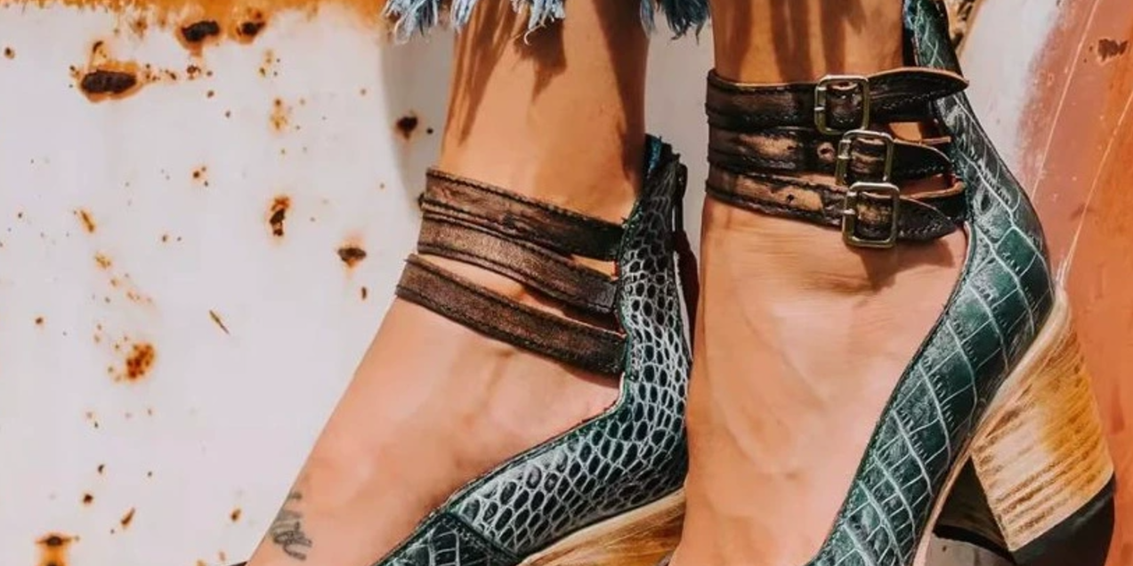 Jane | Vintage Leather Heels