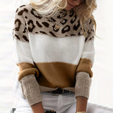 Lela | Sweater with Leopard Print