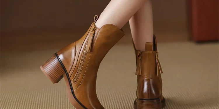 Grazia | Leather Ankle Boots