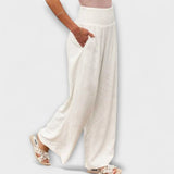 Thearya - Loose Casual Linen Trousers