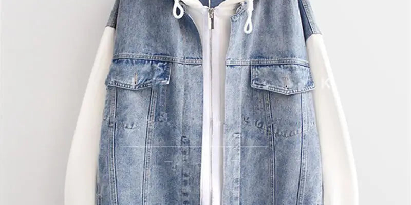 Vivian - Denim Hoodie Jacket