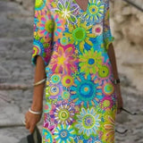 Nira | Vibrant Floral Midi Dress