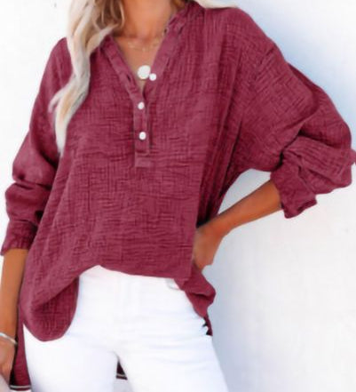 AYLA™ – Casual V-Neck Blouse