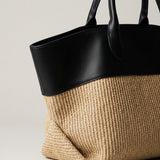 The Colourblock Woven Tote Bag