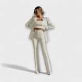 Selina – Stylish Three-Piece Set (Blazer, Top, Trousers)