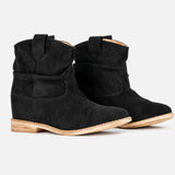 Millie | Suede Cowboy Ankle Boots