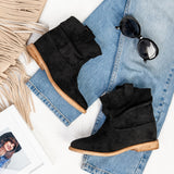 Millie | Suede Cowboy Ankle Boots